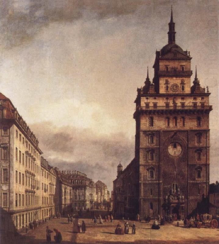 Bernardo Bellotto Square with the Kreuz Kirche in Dresden oil painting picture